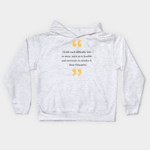 philosophy quotes Kids Hoodie by CreationsByAme